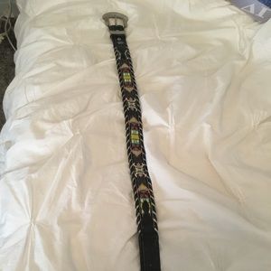 Genuine leather and sterling silver belt!